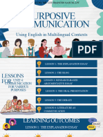 Purposive Communication Unit 4 Lesson 1
