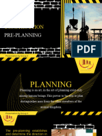 Construction Pre Planning