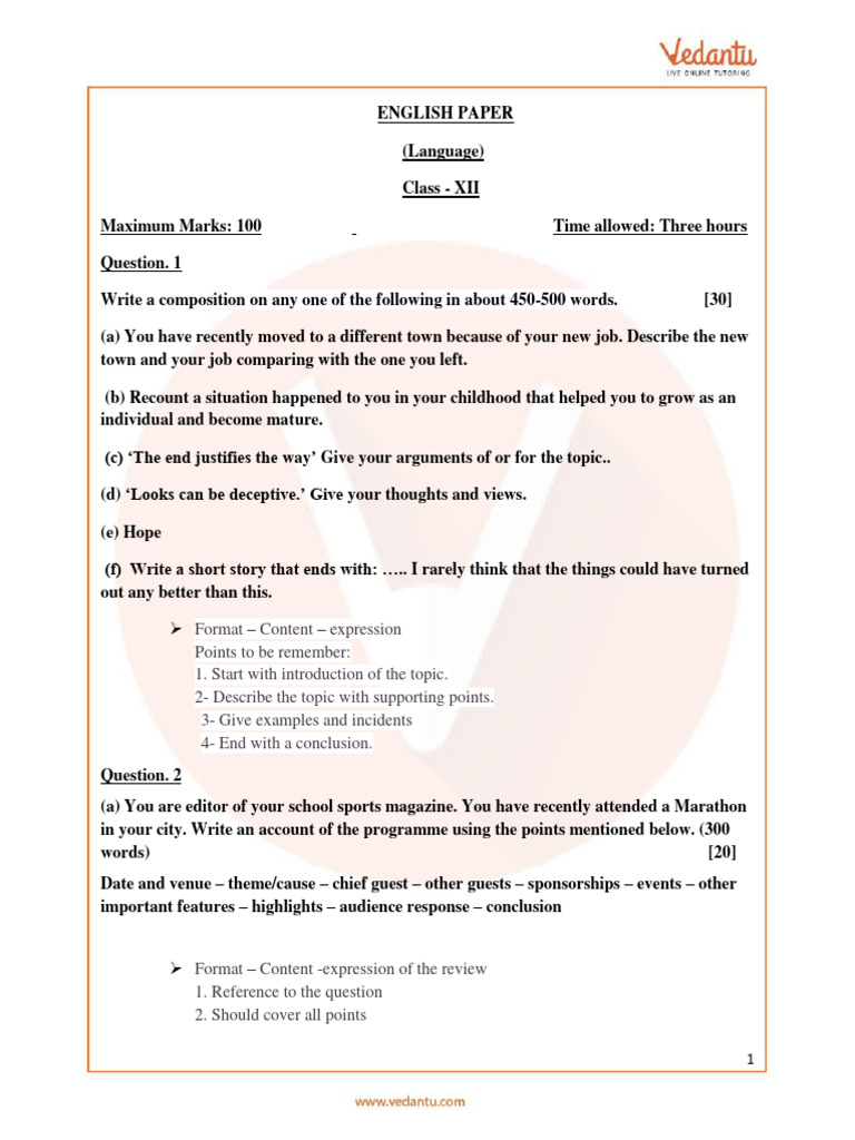 SAMPLE PAPER OF ENGLISH CLASS 12 WITH SOLUTION PDF 2023 24 intelligence overview