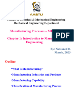 Chapter 1 Introduction To Manufacturing Eng'g