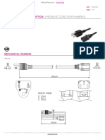 AC-C13 NA - 3 Prong Ac Cord, North America: Model: Description