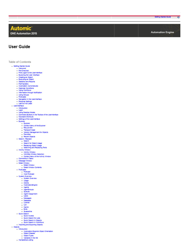 Automation Engine User Guide | PDF | Window (Computing) | Variable ...