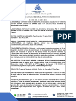 Contrato de Locação de Imóvel para Fins Residenciais Quadro-Resumo: Antonio Carlos Bechtold RG Nº 3292239 SSP/SP 290.273.578-20