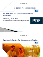 SYMBIOSIS Unit 11 - Transformation of Indian Agriculture, Vision 2020