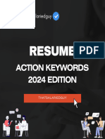 Resume Action Keywords TSG