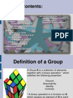 More On Groups and Subgroups