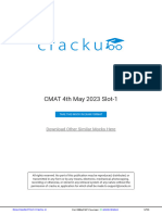 CMAT 4th May 2023 Slot-1 by Cracku