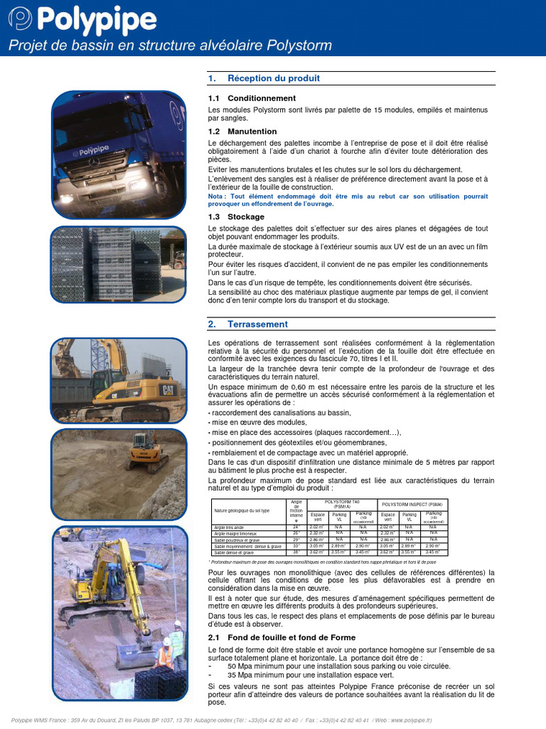 Guide d'installation Polystorm | PDF