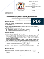 MATHS PC Janvier 2023 Olymp