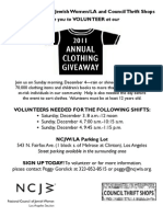 Clothing Giveaway Flyer - Volunteers3