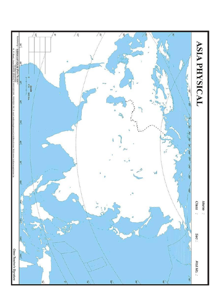 Asia Physical Map | PDF