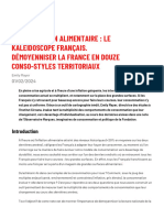 CIRCANA - Fondation Jean Jaurès - Consommation Alimentaire, Le Kaléidoscope Français