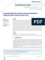 Interactive Mobile Technologies: Proposed Model For Real-Time Anomaly Detection in Big Iot Sensor Data For Smart City
