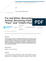 Corinne Bigot Fur and Slime Becoming-Animal, Becoming-Child in "Face" and "Child's Play" by Alice Munro