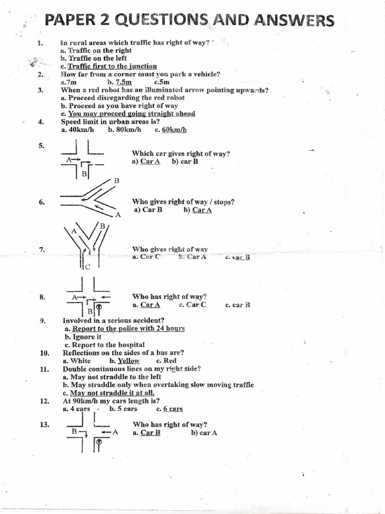 New - Driving - Questions 1 1 1 | PDF