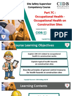 BI 007C Occupational Health - Occupational Health on Construction Sites