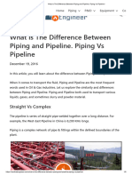 What is The Difference Between Piping and Pipeline. Piping Vs Pipeline -