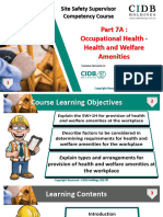 BI 007A Occupational Health - Health and Welfare Amenities