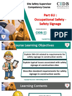 BI 006U Occupational Safety - Safety Signage