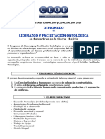 PROPUESTA CEOP 2017 Diplomado Liderazgo Facilitacion Ontologica (Santa Cruz de La Sierra)