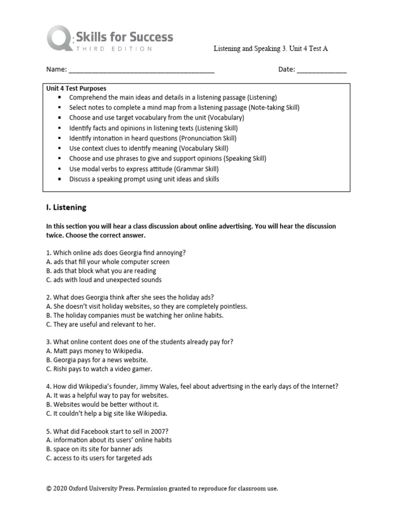 Q3e Ls3 U04a Student Pdf Advertising Online Advertising