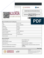 Constancia de Situacion Fiscal Arrendatario