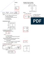 Steel Design Formulas and Principles - Compress
