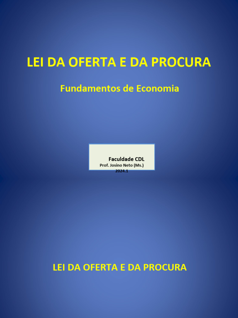 3 Micro Economia | PDF | Demanda | Oferta e procura