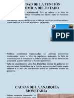 Debilidad de La Función Económica Del Estado