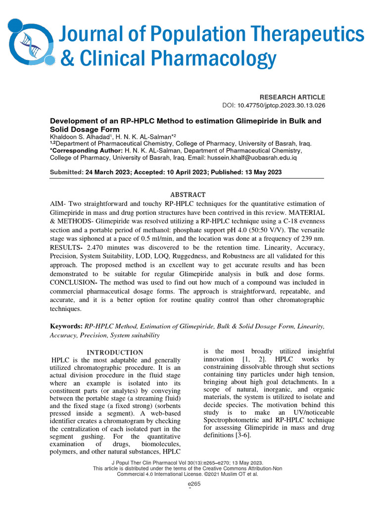 265-270 JPTCP+March+0016 | PDF | High Performance Liquid Chromatography ...