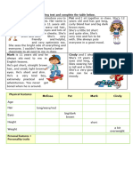 4.6 - Ficha de Trabalho - Adjectives For Describing People