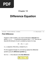 MMEcon Handouts 18 Difference - Equation