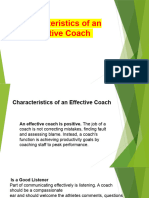 Characters of A Good Coach