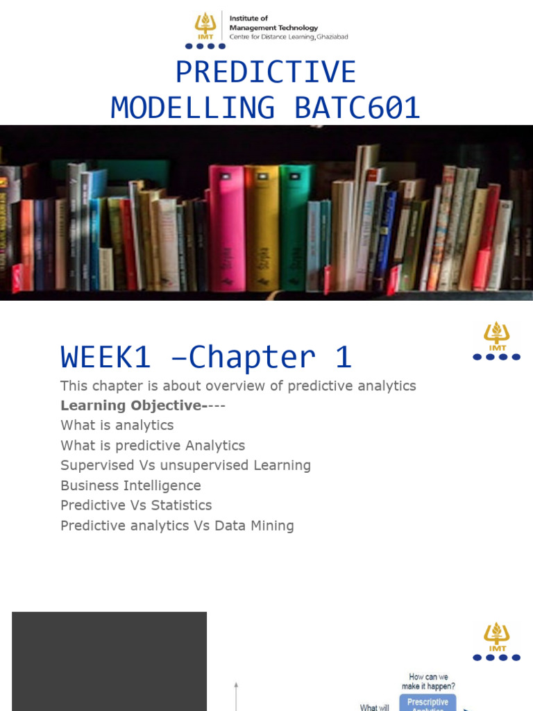 Predictive Modelling-Week-1 | PDF | Predictive Analytics | Analytics