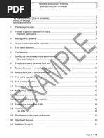 Fire Risk Assessment Example For Offices