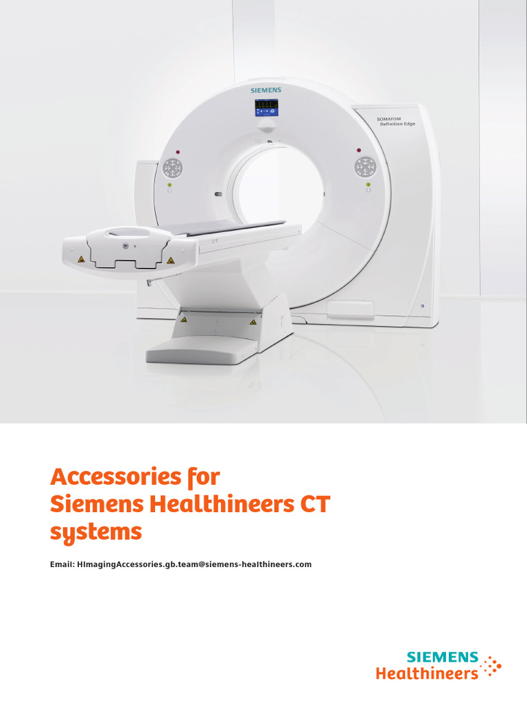 Siemens Healthineers CT Accessories Guide | PDF | Ct Scan | Adobe Flash