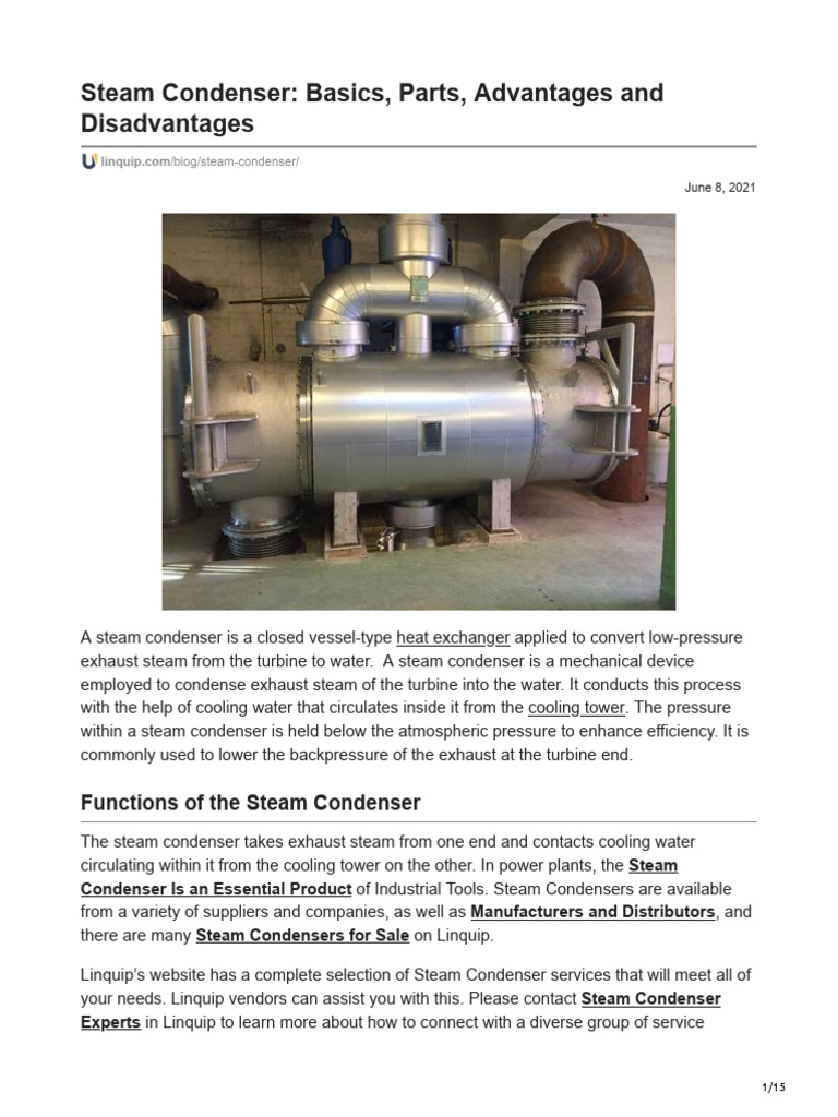 2 Steam Condenser Pdf Heat Exchanger Steam