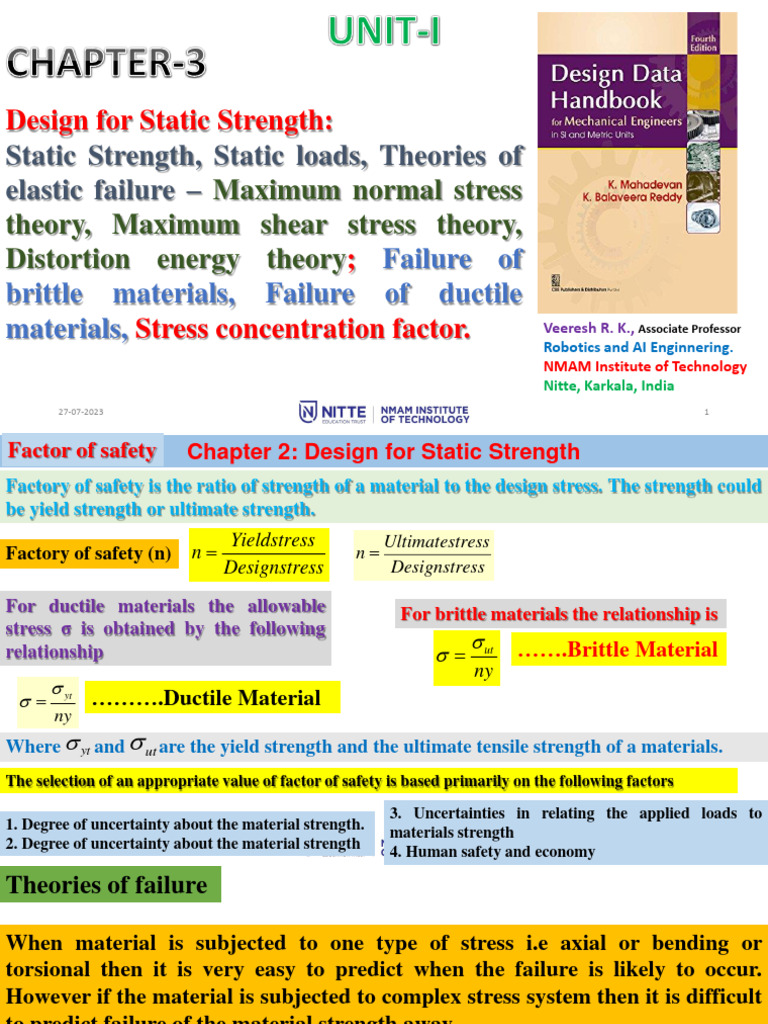 Design Principles for Static Strength | PDF | Strength Of Materials ...
