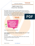 Class 3 English Grammar Ncert Solutions Present Tense Interrogative