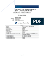 Link - SE EL TALADRO To VIRGEN-MANARE - Installation - Report