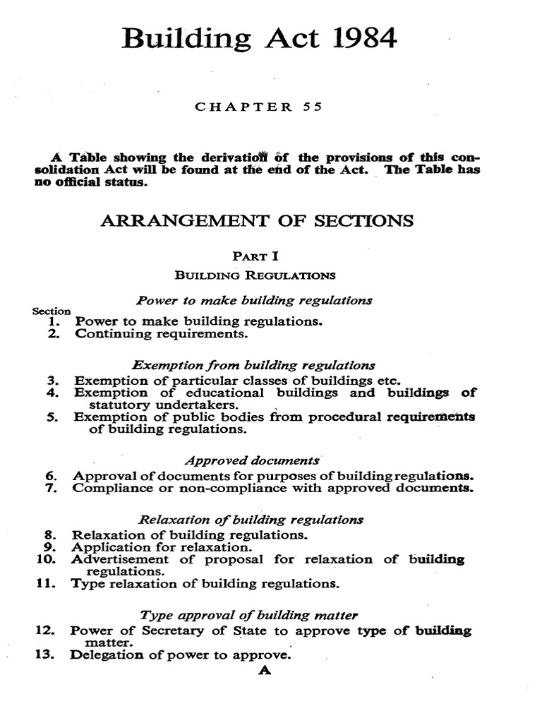 Building Act 1984
