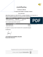 Comfama - Certificados Afiliación - Novedades Web - CertificadoAfiliacion