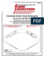 Combine Grain Tank Extension: Tip-Up Kit CIH MZ315P