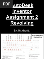 Autodesk Inventor Assignment 2 Revolving: By: Mr. Gravitt