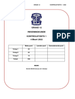 GR 12 Siklustoets Kwartaal 1 Memo 2022