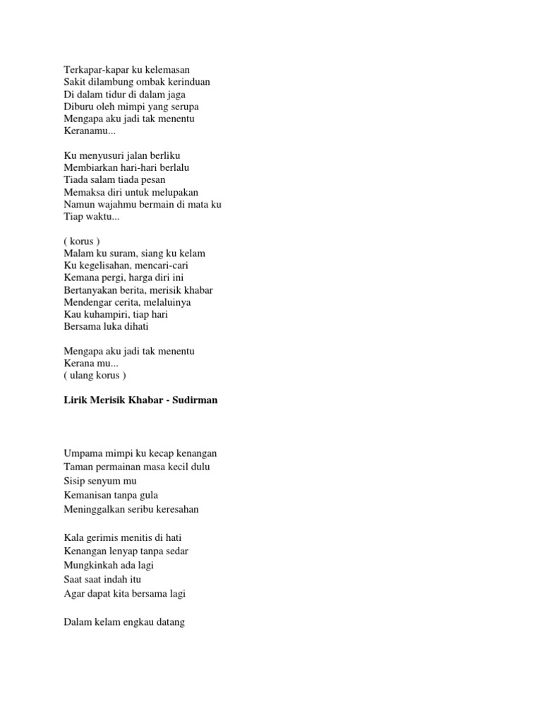 Lirik Lagu Taman Astakona - mweosmalay