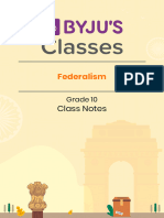 CBSE G+10 Federalism Notes