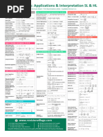 Math AI SL Formula Booklet | PDF | Area | Mathematics