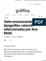 Siete Emocionantes Tipografías Stencil Seleccionadas Por Ana Moliz