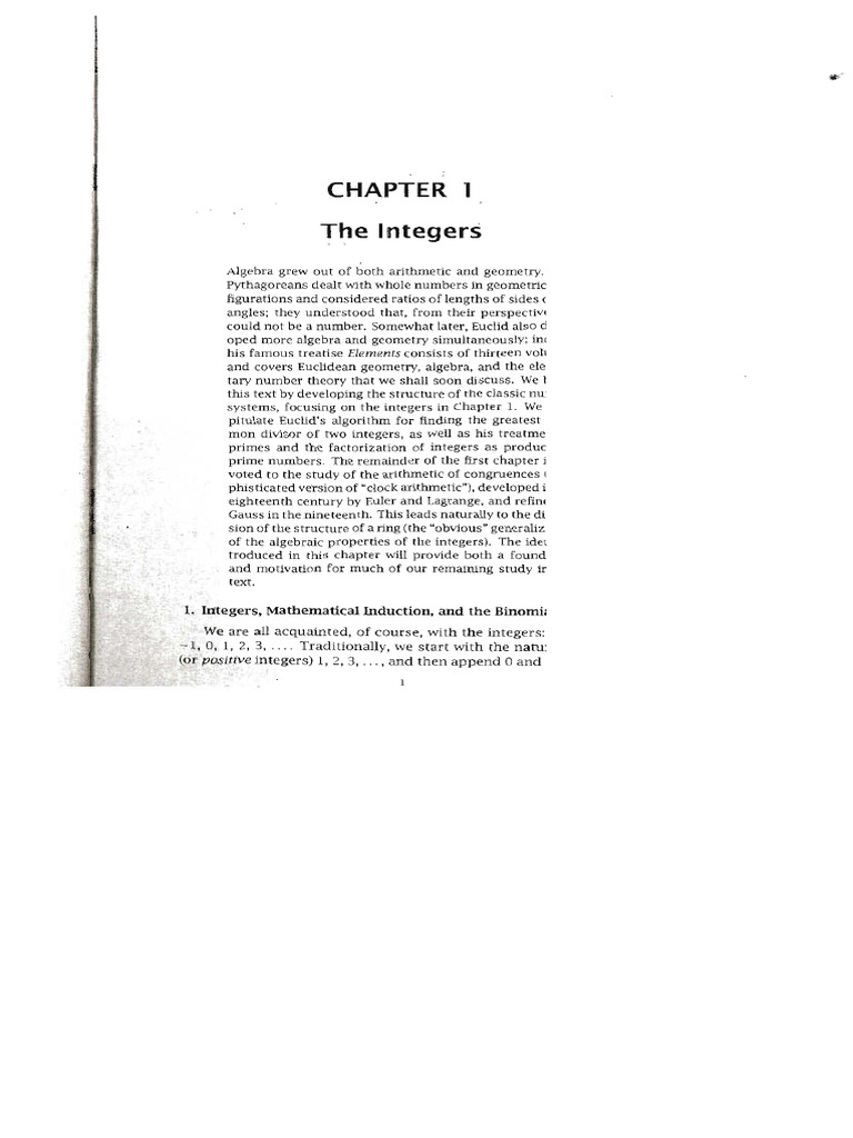 Abstract Algebra CH 1 | PDF